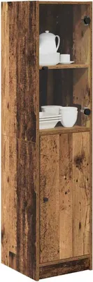 Image de vidaXL Highboard vieux bois 35 x 37 x 142 cm Bois composite