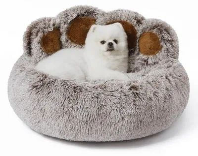 Immagine prodotto di Cuccia per cani piccola, morbida, grigia, 66 cm, lavabile, Comfort