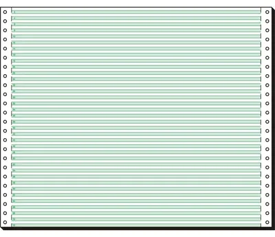 Produktbild von SIGEL 12370 Computerpapier 12"x375 mm, A3, LP, 60 g/m², 1f, grüne Lesestreifen 1/6", 2000 BL, Endlospapier