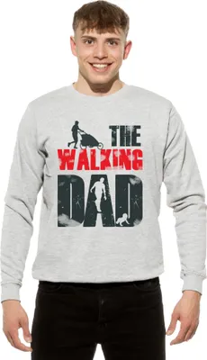 Produktbild von Cotton Prime® Sweatshirt Walking Dad L Grau-Melange