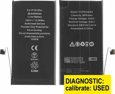 Produktbild von Kompatibel Diagnostic Akku Batterie Battery 2815mAh für Apple iPhone 12 Pro, für Apple iPhone 12 A2403, A2172, A2407, A2341 & Werkzeug