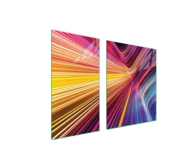 Immagine prodotto di Piastre copri fornello 2 pezzi 90x52 Copri piano cottura in Vetroceramica Tagliere in vetro Pezzi colorati