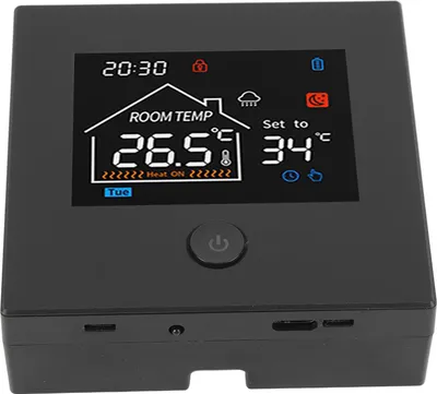 Imagen del producto de Termostato inteligente para el hogar, alimentado por batería, de montaje en pared, programable y para calderas, que controla la temperatura de forma inteligente
