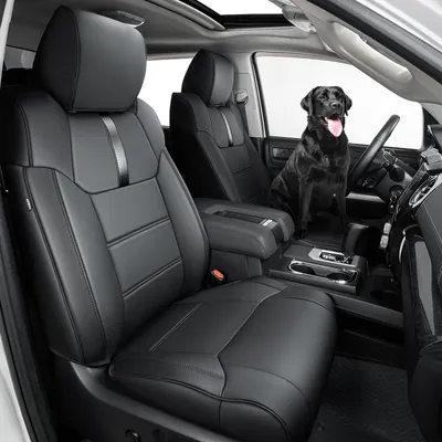 Zdjęcie produktu dla Kompletne pokrowce na siedzenia do Toyoty Tundra (tylko wersja CrewMax), lata produkcji 2014-2021