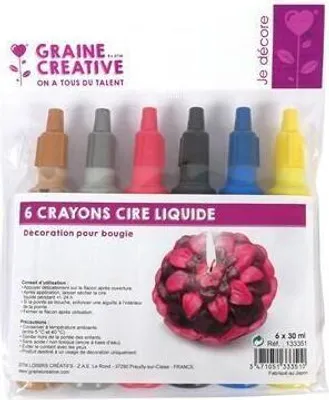 Immagine prodotto di 6 bastoncini di cera liquida Candela