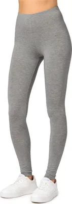 Produktbild von Merry Style Damen Lange Leggings aus Viskose MS10-143 (Mittel Melange, L)