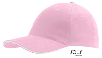 Produktbild von SOLs 88100 | Six Panel Cap Buffalo / Kappe / Mütze / Hut - Farbe: Pink/White - Größe: One Size