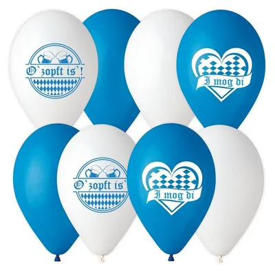 Produktbild von 8 Luftballons Bayern O zapft it Wiesn