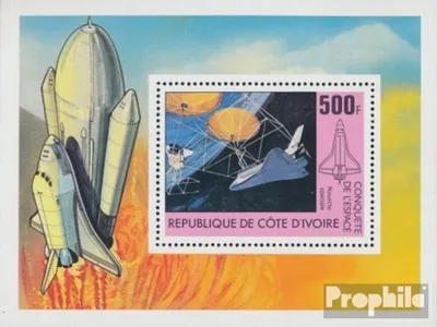 Produktbild von Briefmarken Elfenbeinküste 1981 Mi Block17 (kompl.Ausg.) postfrisch Raumfahrt
