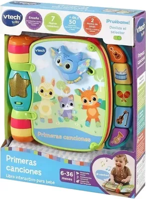 Imagen del producto de Juguete para bebés Vtech: Libro musical con canciones para bebés. 19 x 22 x 4 cm