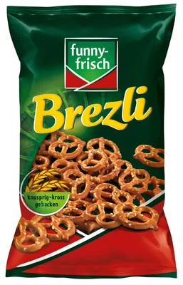 Zdjęcie produktu dla funny fresh precel mini precel rafinowany z solą morską 160g