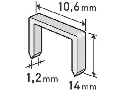 Obrázek produktu pro Sponky Extol Premium, balení 1000 kusů, bílé, 8852205