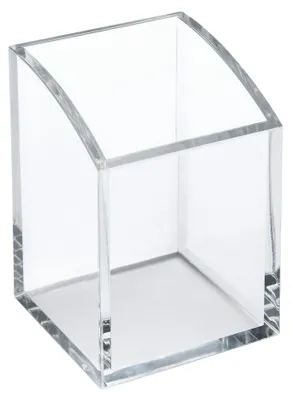 Produktbild von Quadratischer Stiftehalter aus transparentem Acryl