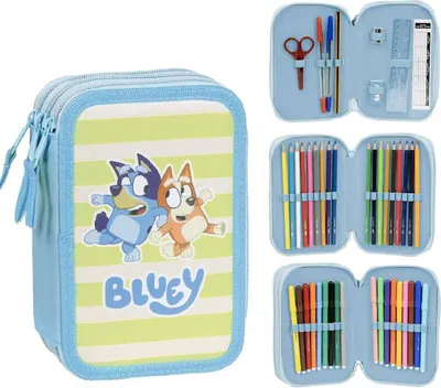 Obrázok produktu pre Bluey Funny penál s príslušenstvom - Perfektné školské doplnky pre deti
