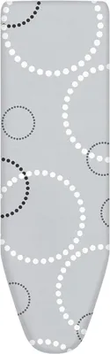 Immagine prodotto di Copertura per asse da stiro - Copertura per stirare - Stirare più facilmente - Cotone a tre strati - 55 x 148 cm - Grigio chiaro