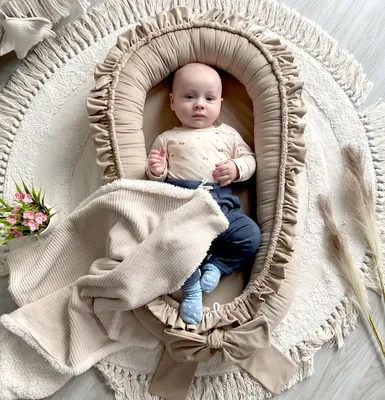 Produktbild von Babynestchen Babynest Kuschelnest Velvet Beige