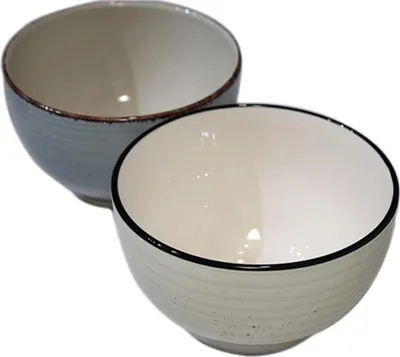 Produktbild von 6er Müslischalen Set 700 ml 6 Pers. Salat-/Suppenschale handgemalt 15163