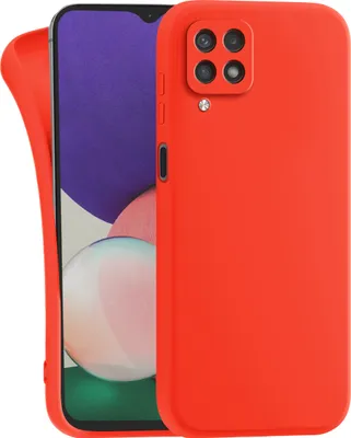 Produktbild von Hülle für Samsung Galaxy A12 5G - Handyhülle mit Kameraschutz Cover aus Silikon in Orange