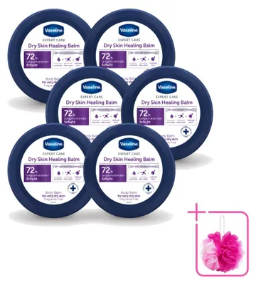 Imagen del producto de 6 bálsamos reparadores para el cuerpo Vaseline Expert Care para piel seca - 250 ml - Paquete económico - 6 unidades
