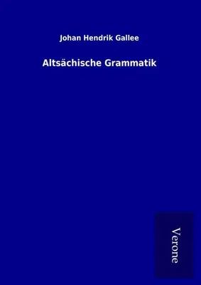 Produktbild von Altsächische Grammatik