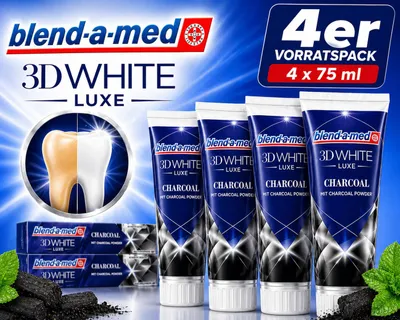Immagine prodotto di Pasta Blend-a-med 3D White Lux Charcoal 4x75ml