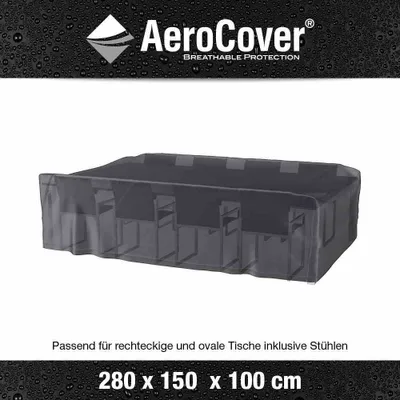 Produktbild von AEROCOVER Atmungsaktive Schutzhlle fr Sitzgruppen 280x150xH100 cm M03698