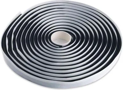 Immagine prodotto di Nastro ad anello in butile nero 9 mm x 4 m - Nastro sigillante autoadesivo in butile - Nastro impermeabile in butile