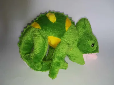 Produktbild von Plüschtier Chamäleon 17 cm, grün,  Echse Stofftiere Kuscheltiere Chamäleons Echsen Tiere
