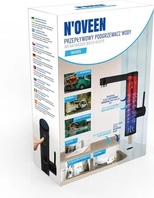 Obrázok produktu pre Prietokový ohrievač vody NOVEEN IWH965 INOX BLk