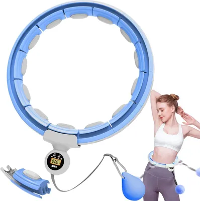 Produktbild von Hula-Hoop-Reifen Intelligenter Hula-Hoop-Reifen,mit 16 Segments,Automatische Zählung (set), 69-110cm,Wird nicht fallen,Einstellbar und tragbar