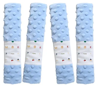 Immagine prodotto di Cuscini per sedili auto per bambini, confezione da 4, dimensioni 25x5,7 cm, in cotone Minky