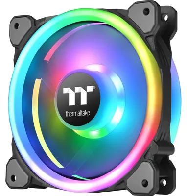Produktbild von Thermaltake Riing Trio 12 LED RGB Radiator Fan TT Premium Edition, Ventilator, 12 cm, 500 RPM, 1500 RPM, Schwarz