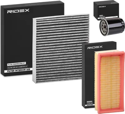 Produktbild von RIDEX Filterset Inspektionspaket Filtersatz für MITSUBISHI COLT VI (Z3A, Z2A) für SMART FORFOUR (454)