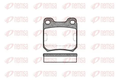 Produktbild von REMSA Bremsbeläge Satz Hinten Bremsklötze für OPEL Omega B Limousine (V94) 0239.00