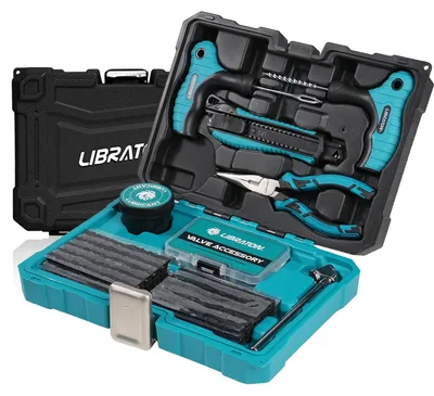 Obrázek produktu pro Kompletní sada pro opravu pneumatik, obsahující 78 dílů