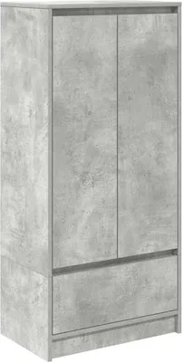 Produktbild von Schrank mit Schublade Betongrau 55,5x34x119,5 cm Holzwerkstoff