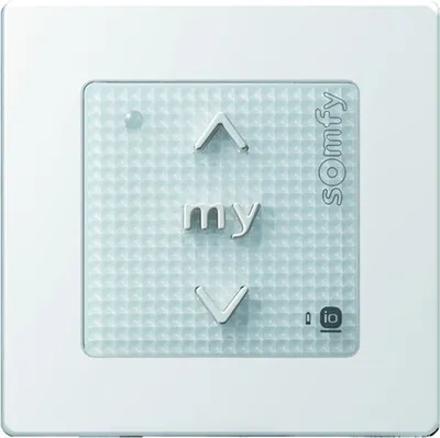 Immagine prodotto di Trasmettitore a parete wireless Somfy Smoove 1811066Origin io con pulsanti con cornice