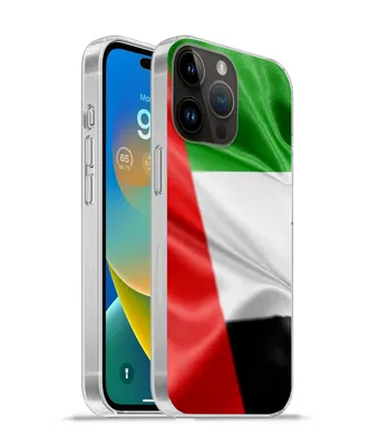 Produktbild von MuchoWow® Handyhülle Schutzhülle Hülle für Apple iPhone 14 Pro Max Die Flagge der Vereinigten Arabischen Emirate Silikon Softcase Handy Hülle - Hardcover