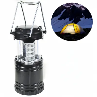 Produktbild von LED -Campinglichter (Ohne Batterie),3 Farben einstellbar,Mini -Campinglicht mit Haken,Notleuchten tragbares Wandern,Batteriestil Schwarz