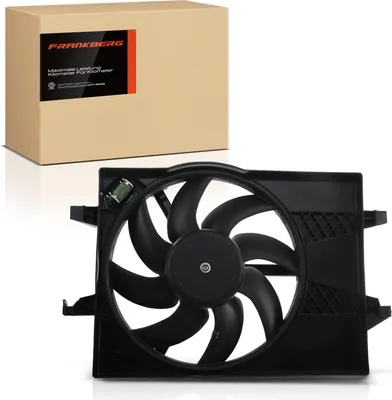 Productafbeelding van Frankberg 1x Motorradiateur Enkele ventilator met ventilatorframe