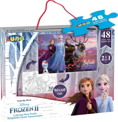 Produktbild von puzzle Gefrorene Mädchen 90 cm Pappe 48 Teile