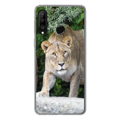 Produktbild von MuchoWow® Handyhülle Schutzhülle Hülle für Huawei P30 Lite Löwinnen - Wilde Tiere - Jagd Silikon Softcase Handy Hülle - Handyhülle