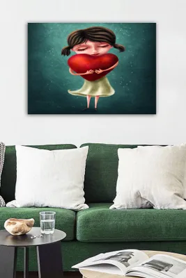 Produktbild von Wallity, 21385455268- TCR1866, Bunt, Leinwandbilder, 50 x 70 cm, 100% Leinwand