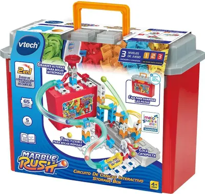 Produktbild von Vtech Marble Rush Konstruktionsspiel Aufbewahrungsbox-version Spanisch Rot  Rot One Size