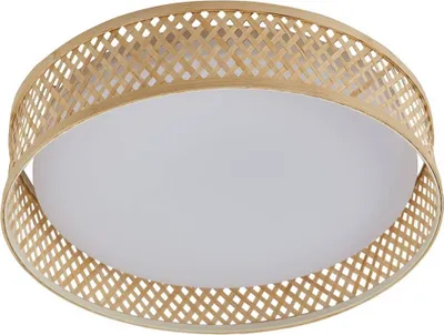 Produktbild von Lindby LED-Deckenleuchte Eilif, Bambus, Ø 40 cm