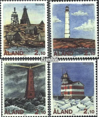 Produktbild von Briefmarken Finnland - Aland 1992 Mi 57-60 (kompl.Ausg.) postfrisch Leuchttürme