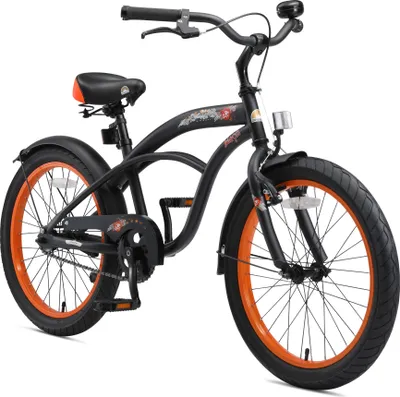 Produktbild von BIKESTAR Kinder Fahrrad ab 6 Jahre | 20 Zoll Cruiser Kinderrad | Schwarz (matt)