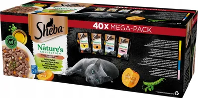 Produktbild von SHEBA Portionsbeutel Mega-Pack Nature's Collection in Sauce Feine Vielfalt MSC 40 x 85g
