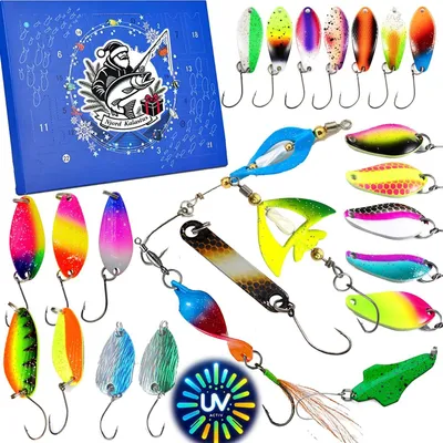 Produktbild von Angler Adventskalender Männer 2026 Alle Neuerscheinungen in einem Raubfisch Adventskalender Angeln Weihnachtskalender Angler Geschenk für Männer und Frauen