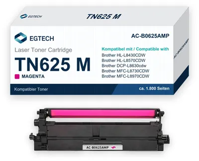 Produktbild von Toner kompatibel mit Brother TN625 M Magenta HL-L8430CDW HL-L8570CDW MFC-EX570